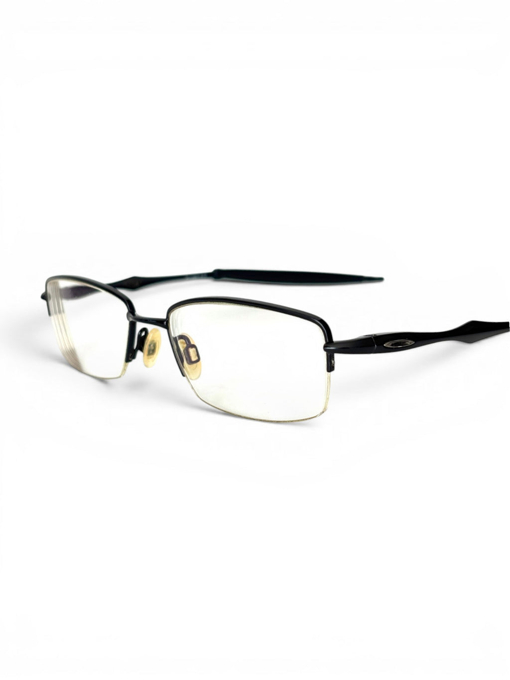 2008 Oakley Sculpt 6.0 Polished Black / Clear Rx Glasses