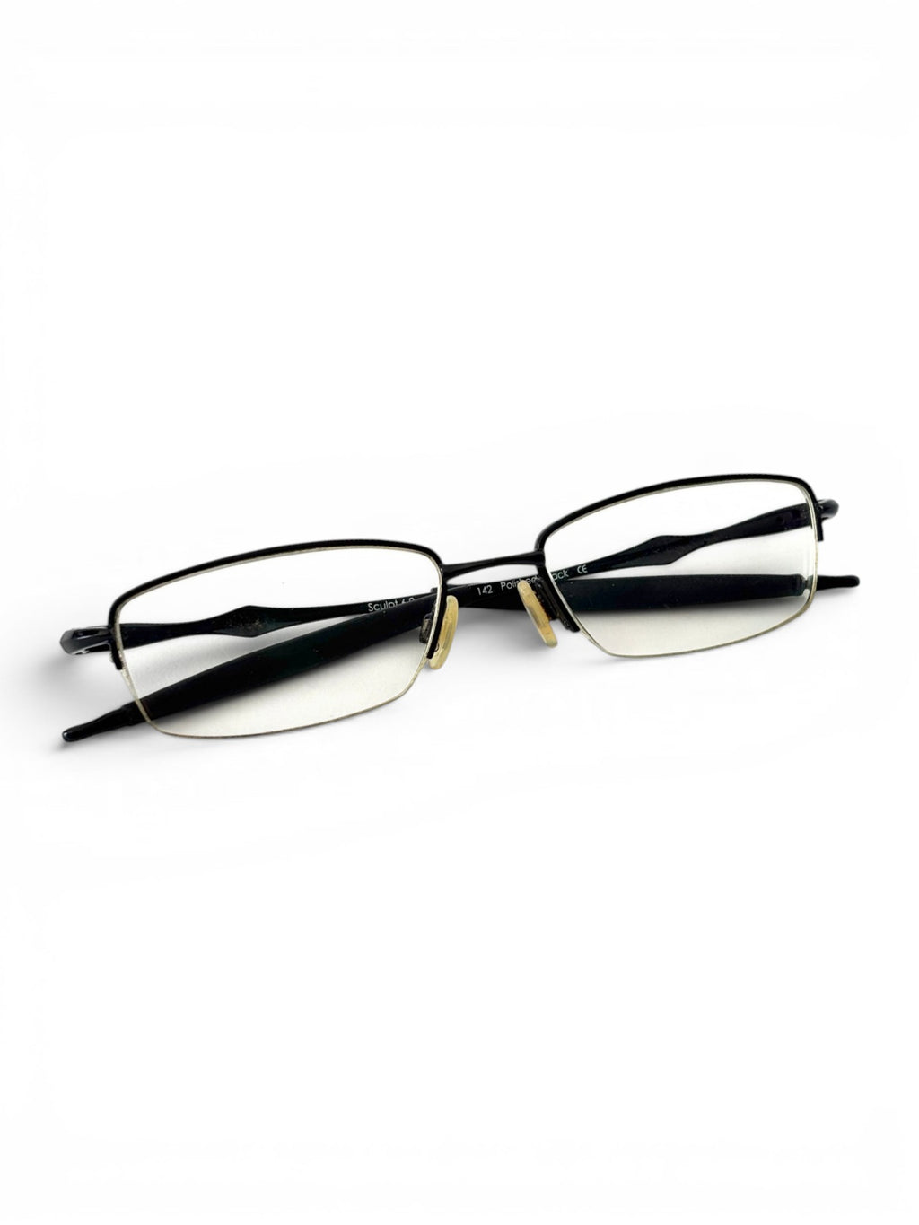 2008 Oakley Sculpt 6.0 Polished Black / Clear Rx Glasses