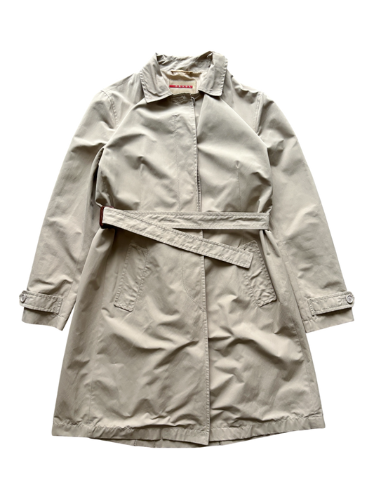 Early 2000's Prada Sport Women's Trench Coat Jacket (M)