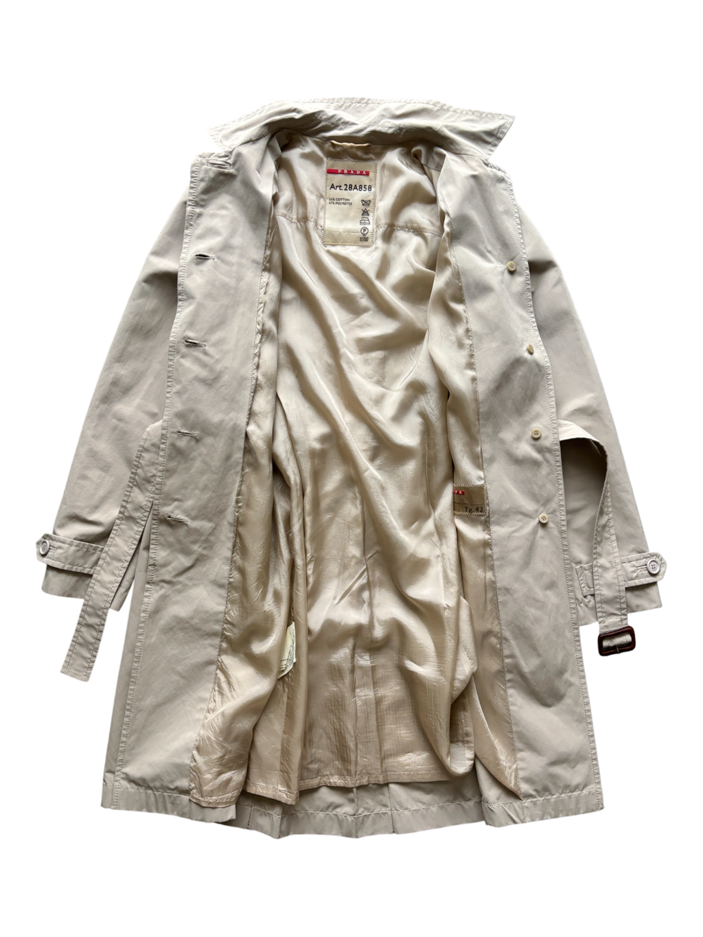 Early 2000's Prada Sport Women's Trench Coat Jacket (M)