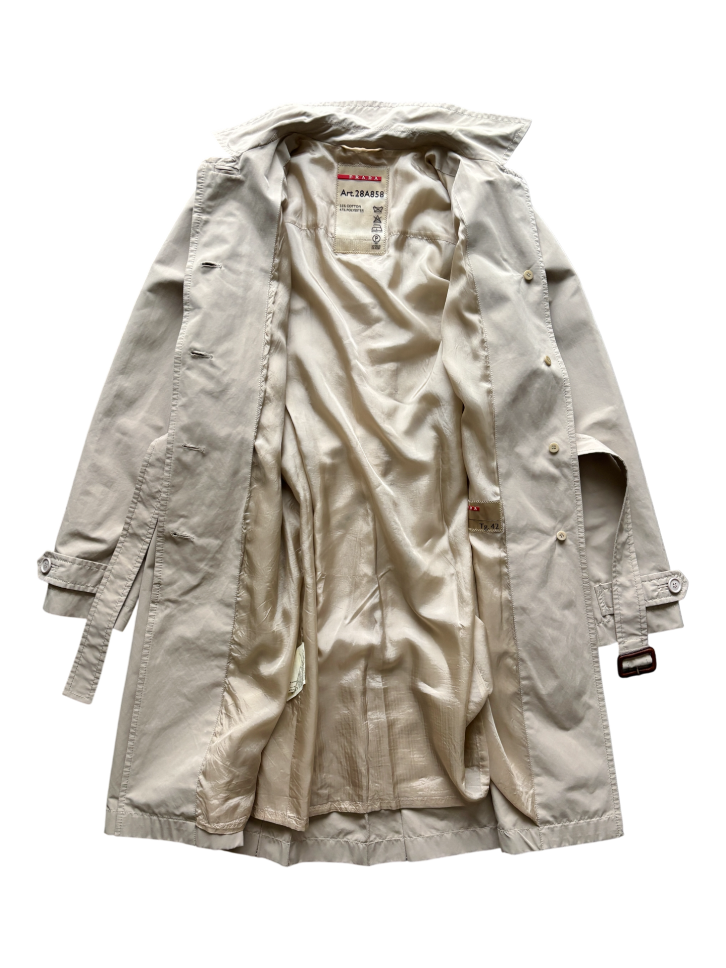 Early 2000's Prada Sport Women's Trench Coat Jacket (M)