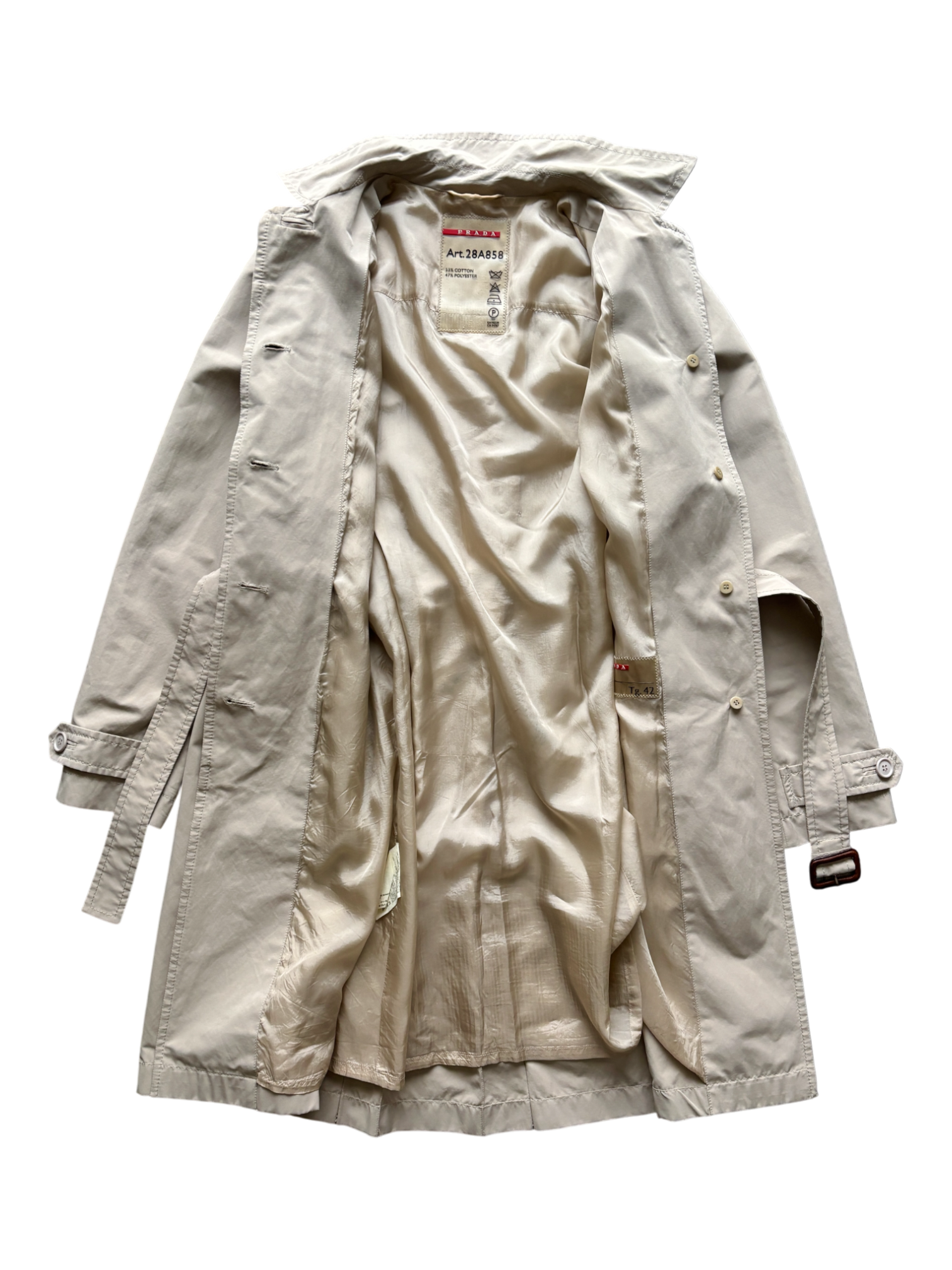 Early 2000's Prada Sport Women's Trench Coat Jacket (M)