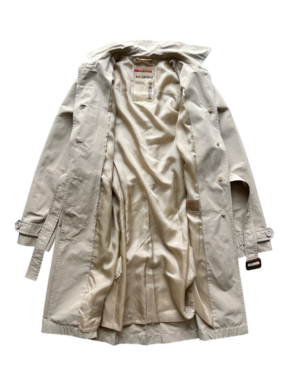 Early 2000's Prada Sport Women's Trench Coat Jacket (M)