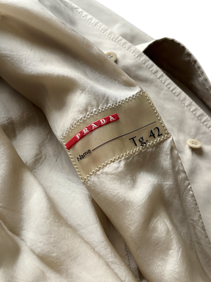 Early 2000's Prada Sport Women's Trench Coat Jacket (M)