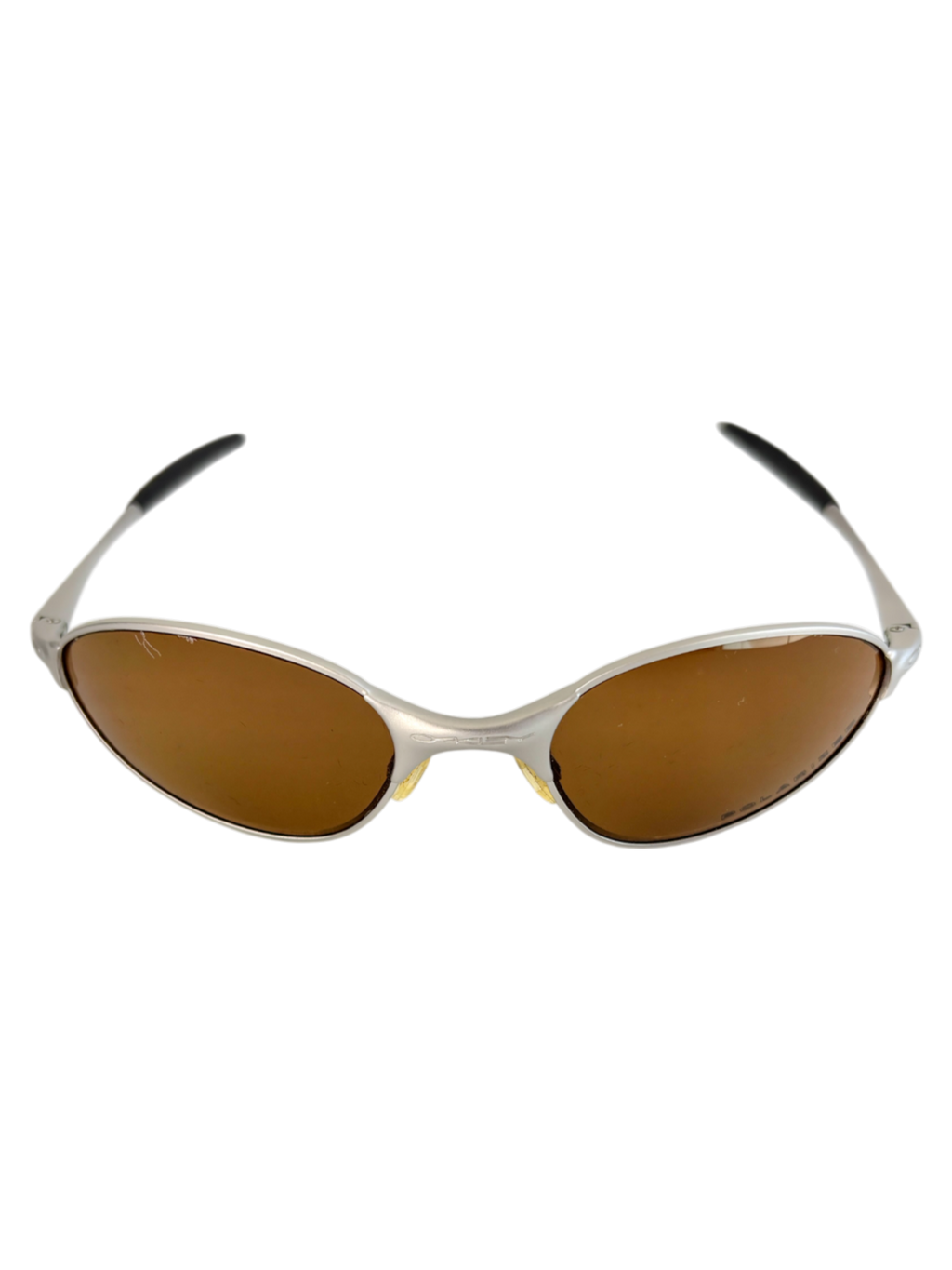 OAKLEY C WIRE SILVER / GOLD IRIDIUM POLARIZED (2005) SUNGLASSES