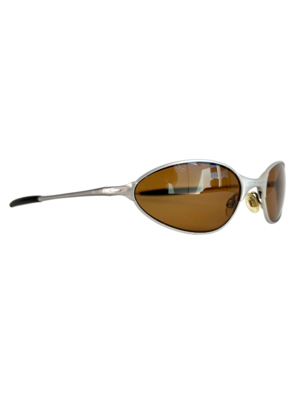 OAKLEY C WIRE SILVER / GOLD IRIDIUM POLARIZED (2005) SUNGLASSES