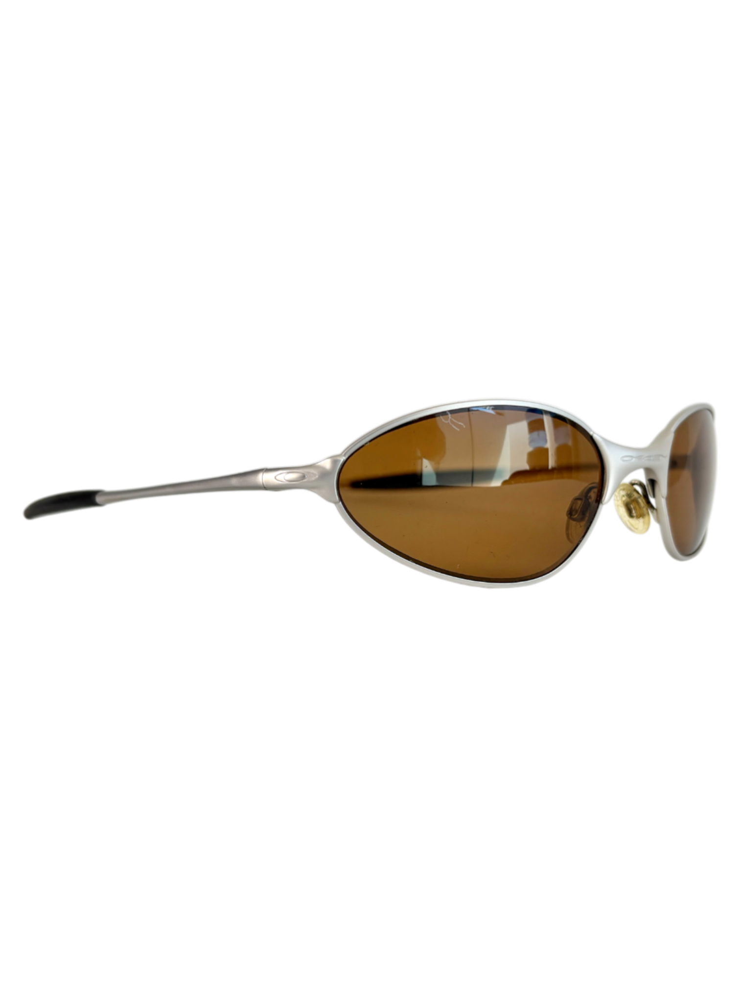 OAKLEY C WIRE SILVER / GOLD IRIDIUM POLARIZED (2005) SUNGLASSES