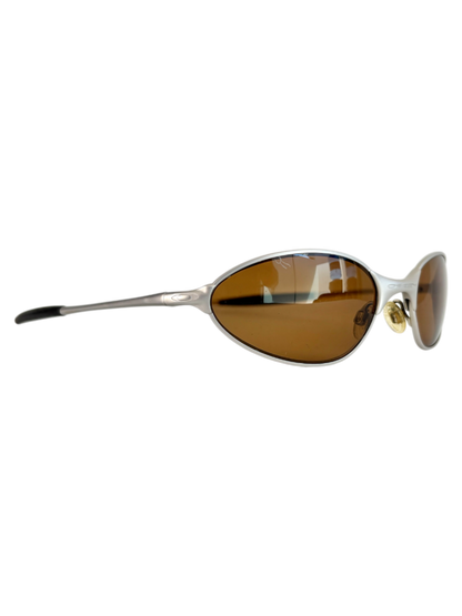 OAKLEY C WIRE SILVER / GOLD IRIDIUM POLARIZED (2005) SUNGLASSES
