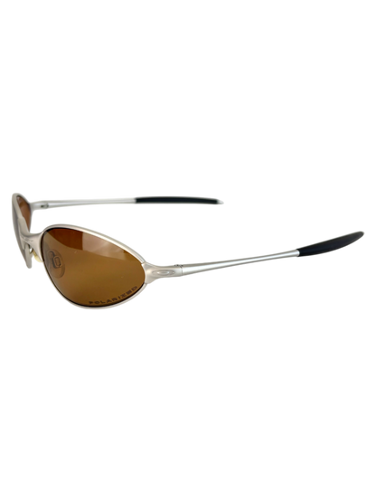 OAKLEY C WIRE SILVER / GOLD IRIDIUM POLARIZED (2005) SUNGLASSES