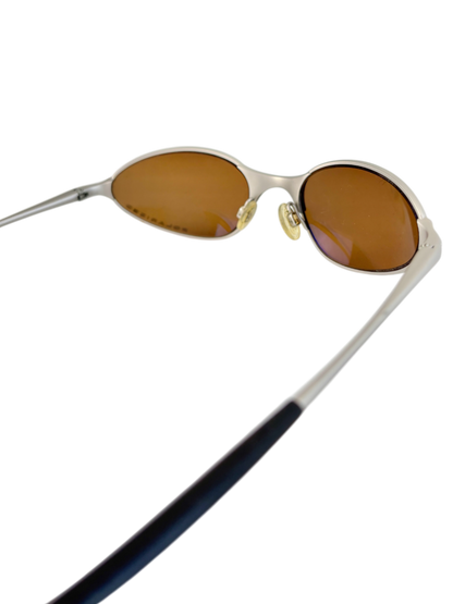 OAKLEY C WIRE SILVER / GOLD IRIDIUM POLARIZED (2005) SUNGLASSES