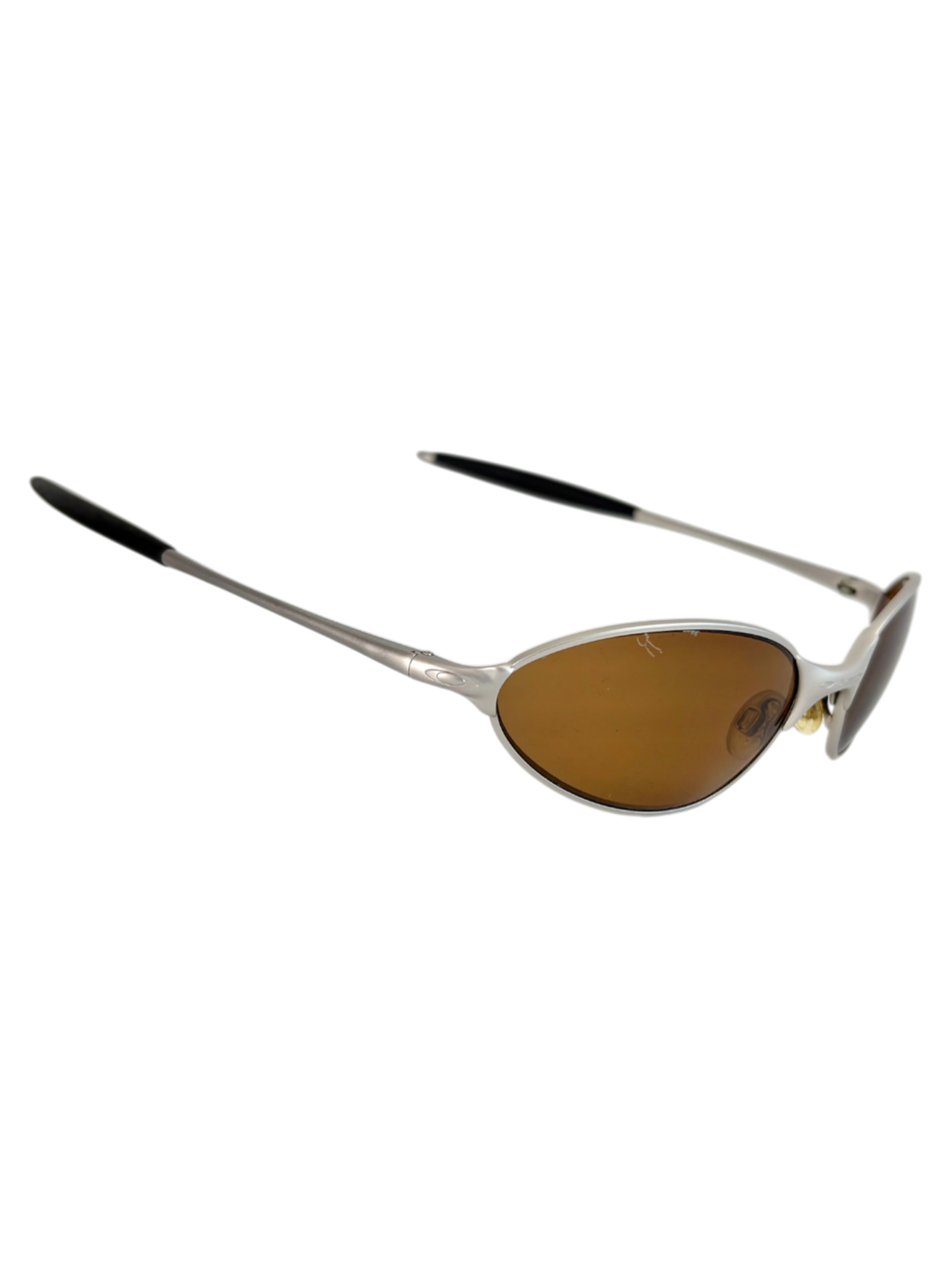 OAKLEY C WIRE SILVER / GOLD IRIDIUM POLARIZED (2005) SUNGLASSES