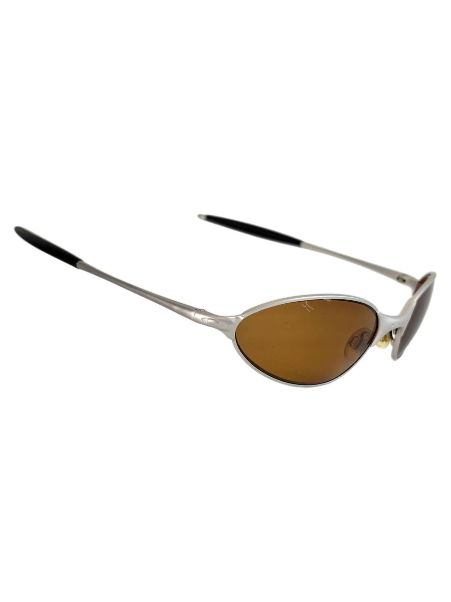 OAKLEY C WIRE SILVER / GOLD IRIDIUM POLARIZED (2005) SUNGLASSES
