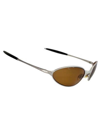 OAKLEY C WIRE SILVER / GOLD IRIDIUM POLARIZED (2005) SUNGLASSES