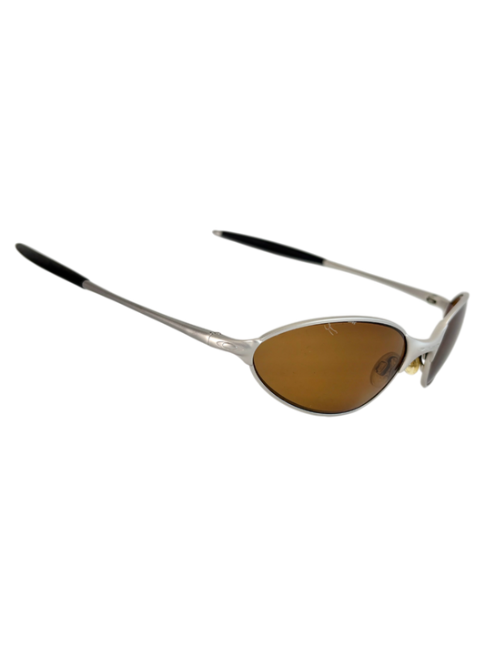 OAKLEY C WIRE SILVER / GOLD IRIDIUM POLARIZED (2005) SUNGLASSES
