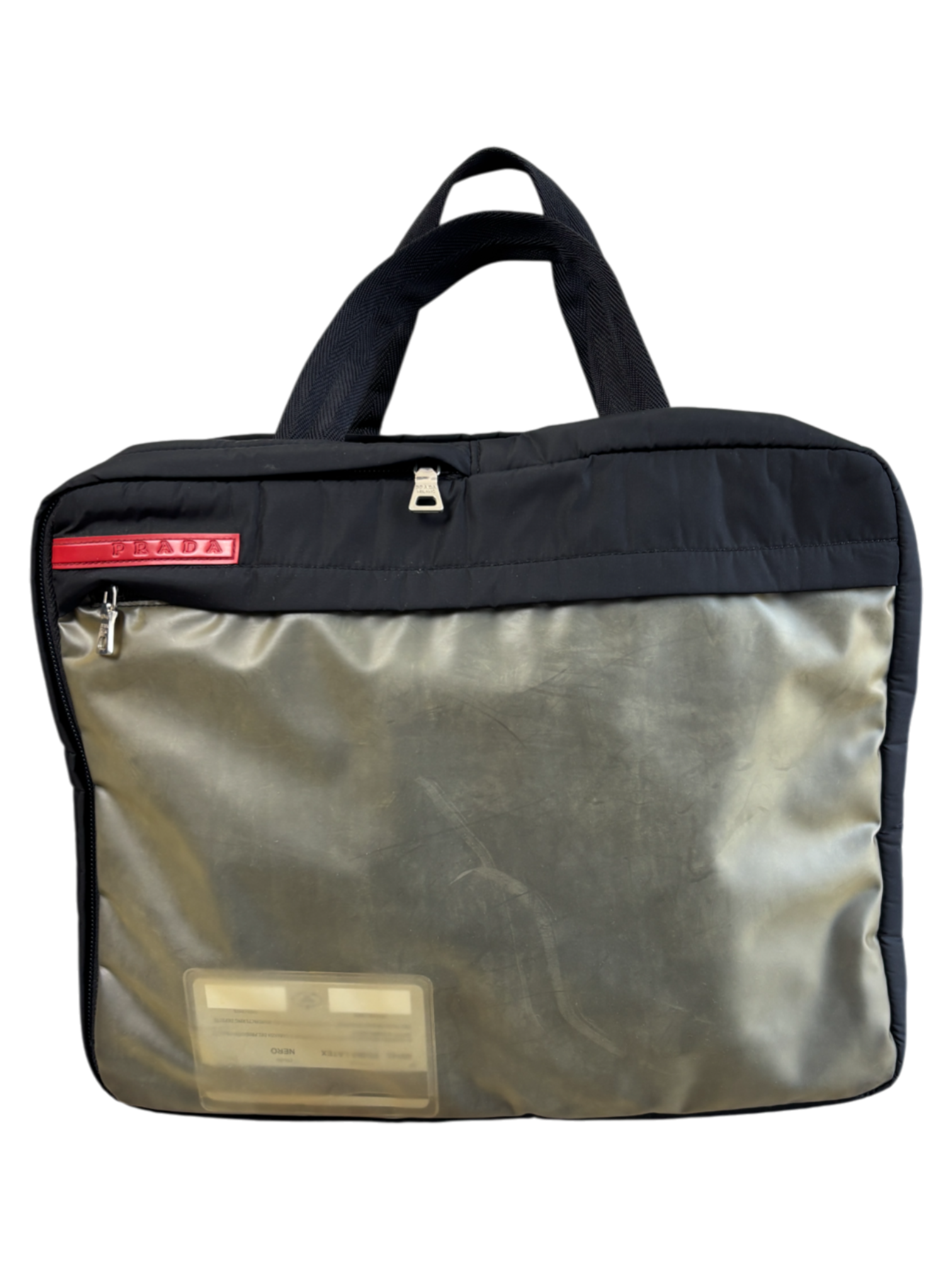 AW99 PRADA SPORT 2 WAY TRANSPARENT COMPARTMENT SLING BAG