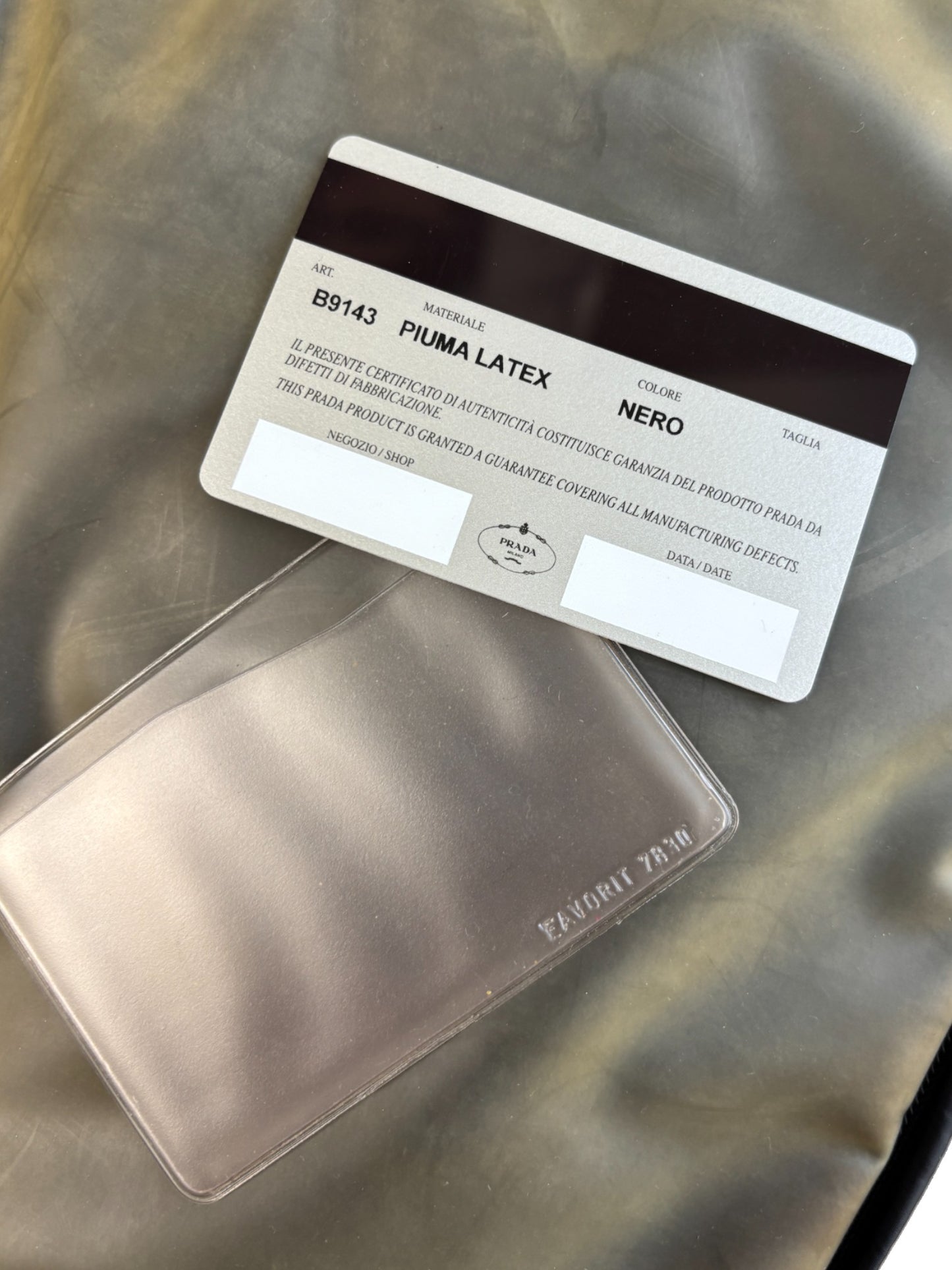 AW99 PRADA SPORT 2 WAY TRANSPARENT COMPARTMENT SLING BAG