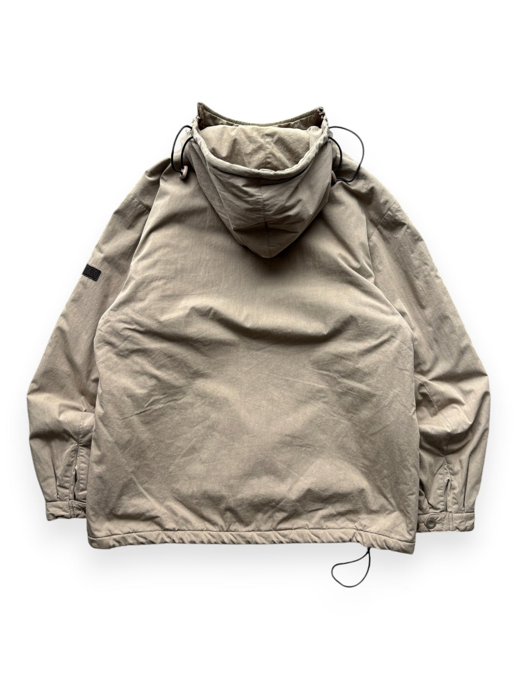1997 Calvin Klein "khakis" Asymmetrical Dual Zip Quilter Anorak (XL)