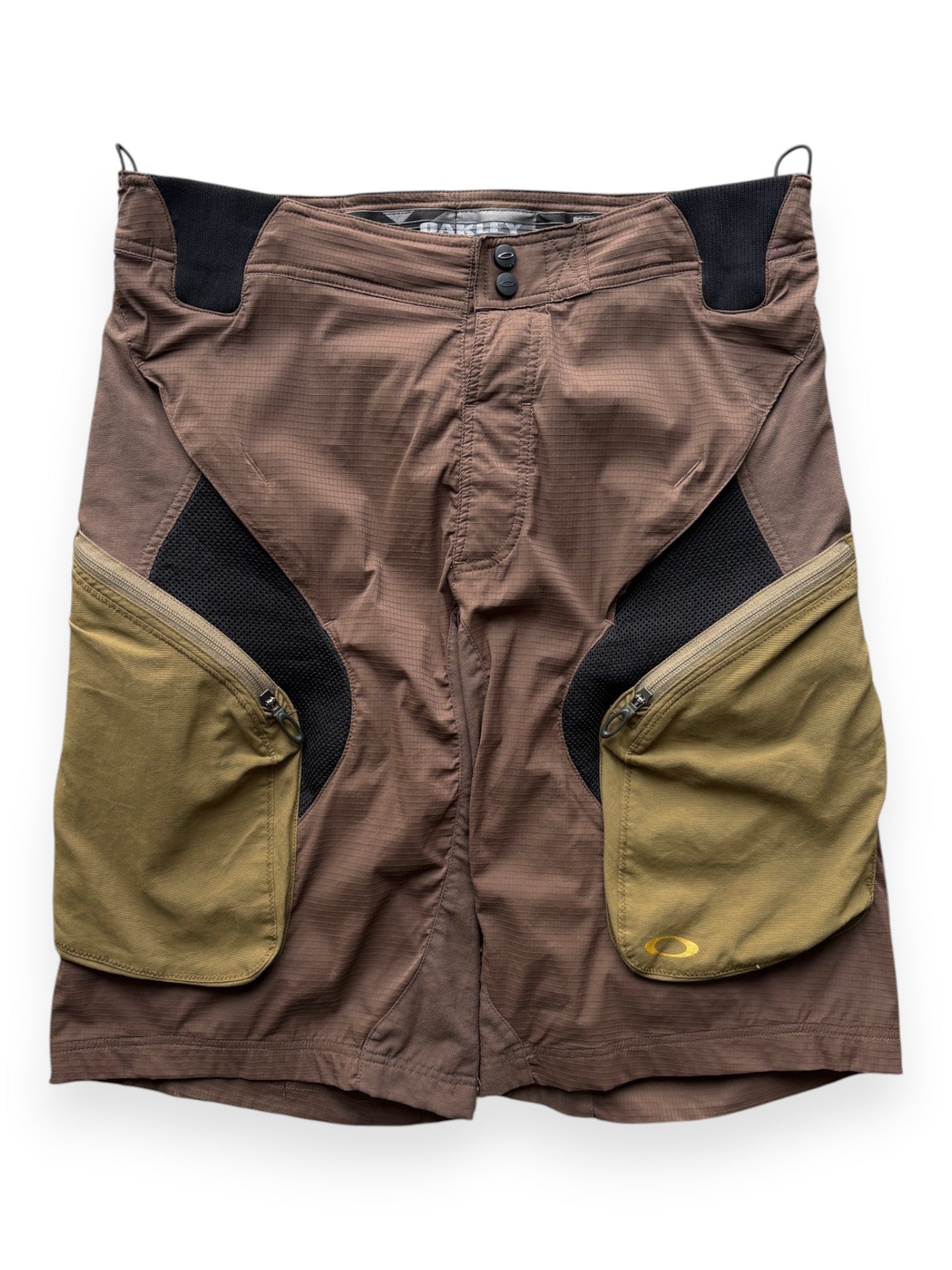 Early 2000's Oakley MTB Brown / Green Shorts (L)