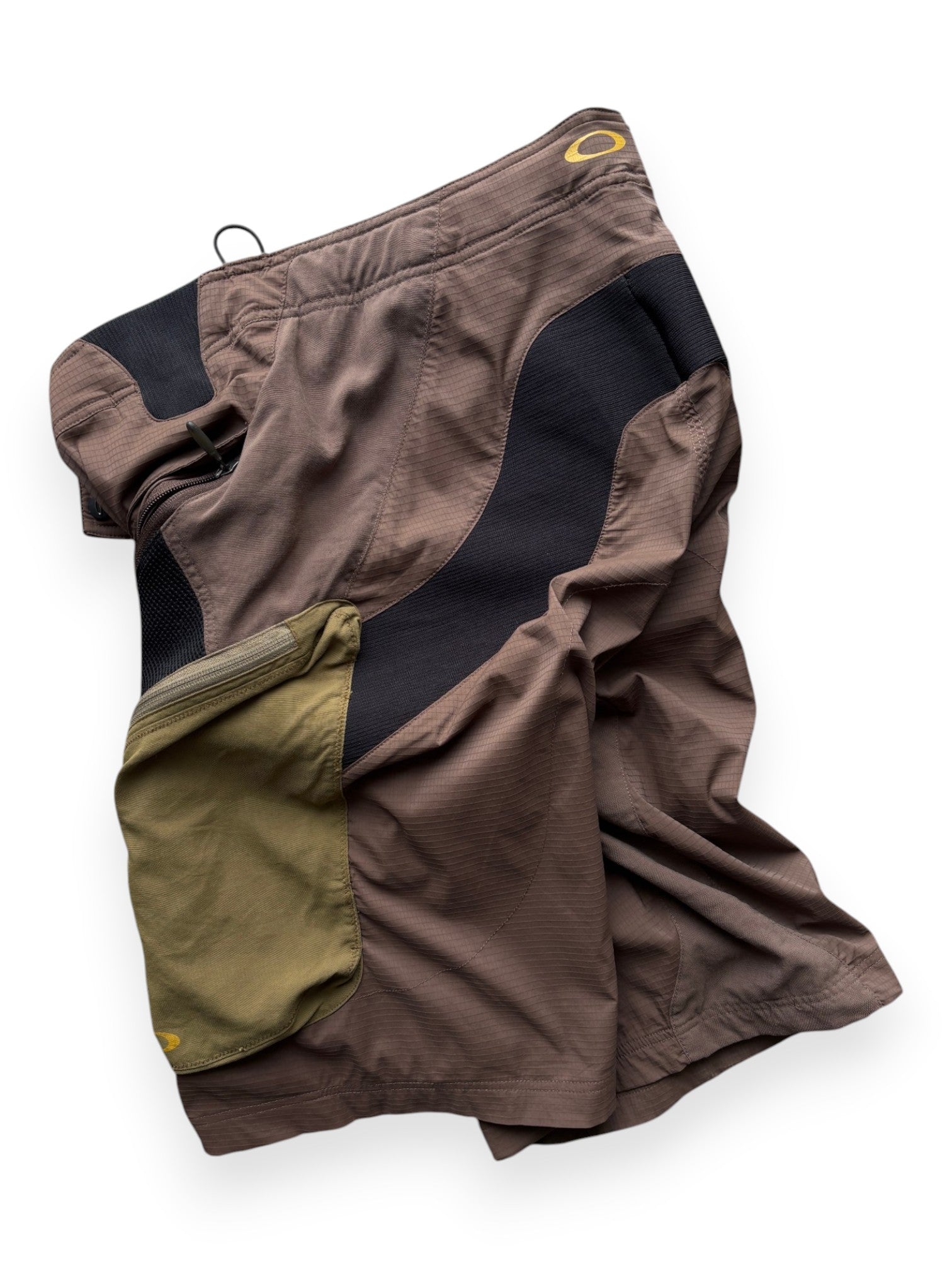 Early 2000's Oakley MTB Brown / Green Shorts (L)