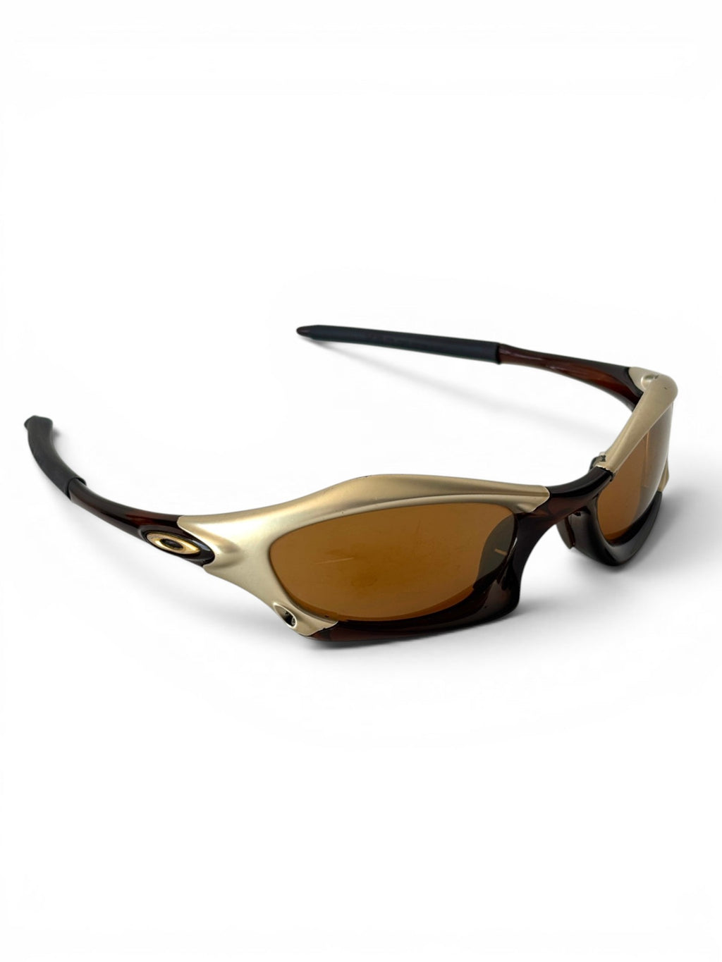 2002 Oakley Splice Platinum - Rootbeer / Gold Iridium