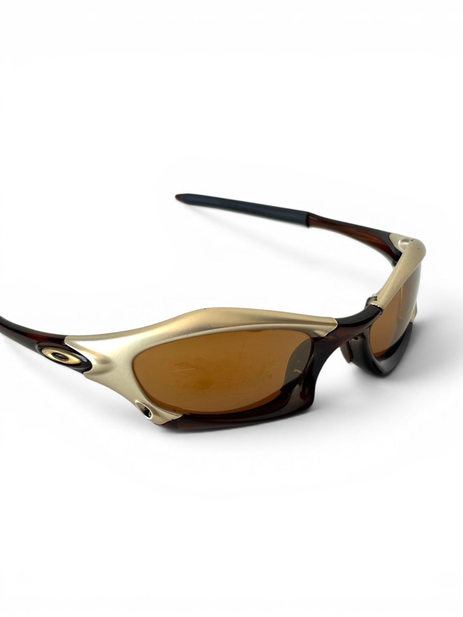2002 Oakley Splice Platinum - Rootbeer / Gold Iridium