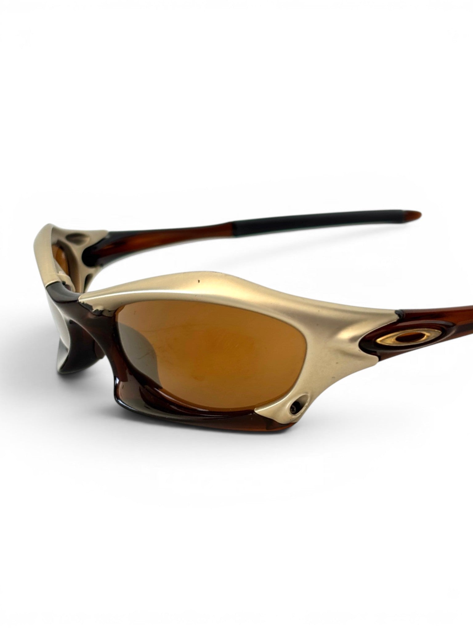 2002 Oakley Splice Platinum - Rootbeer / Gold Iridium