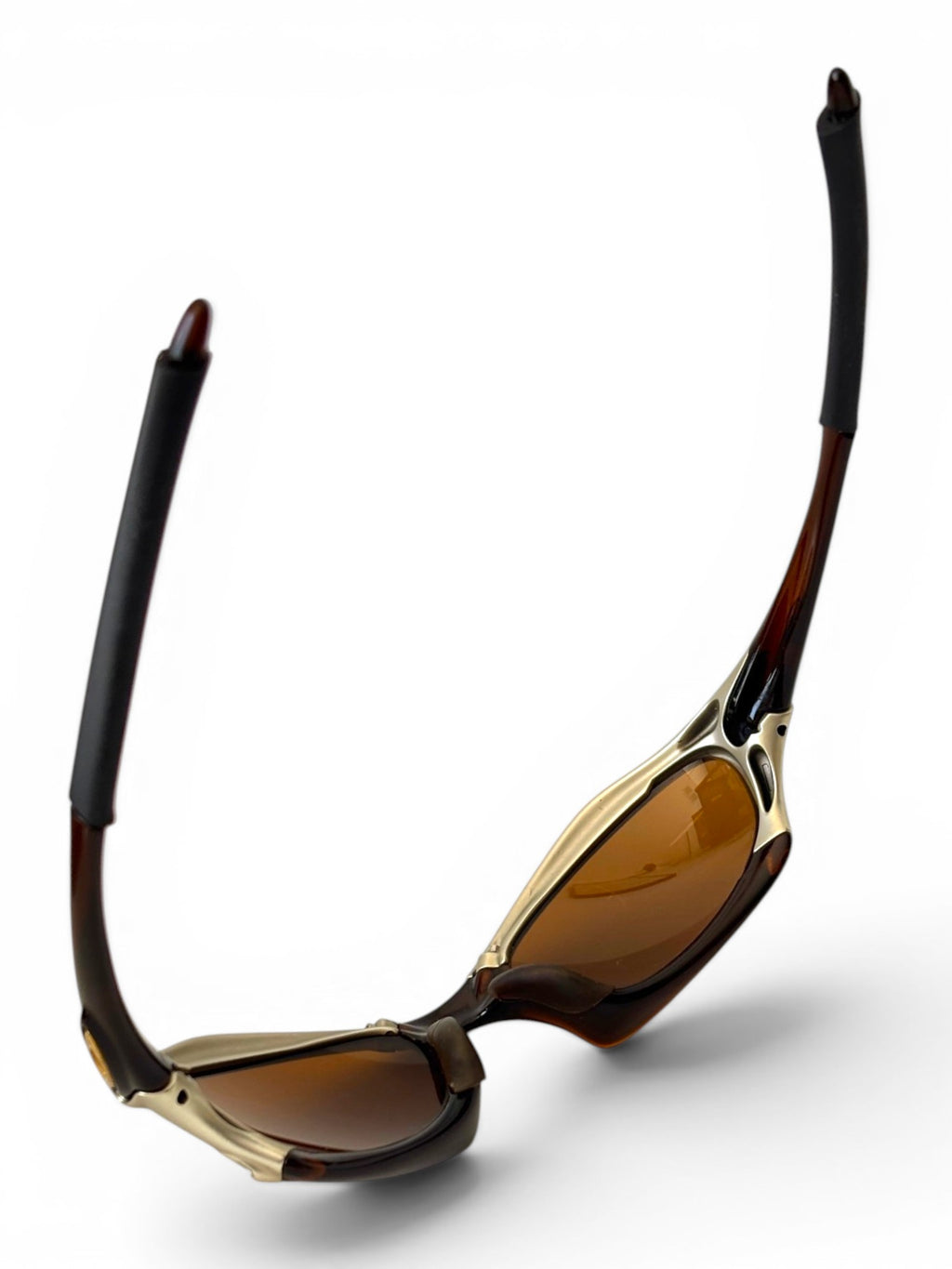 2002 Oakley Splice Platinum - Rootbeer / Gold Iridium
