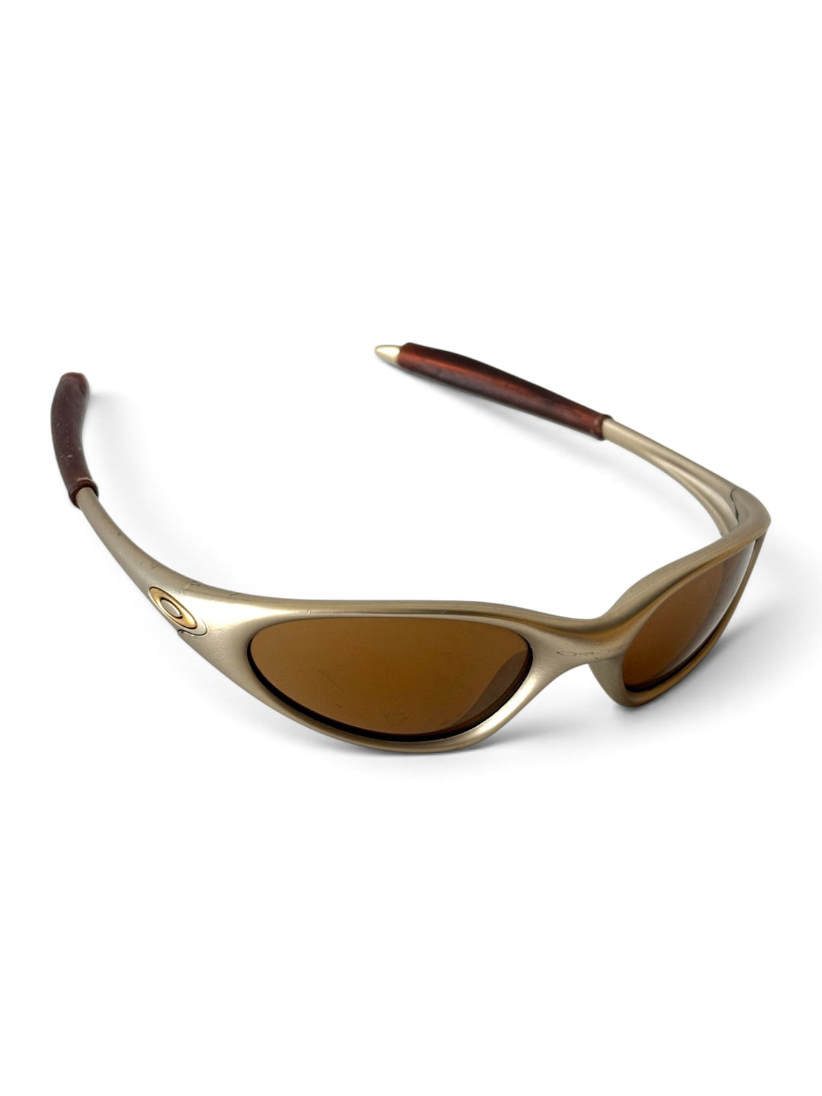 1998 Oakley Minute G2 FMJ Platinum / Gold Iridium Sunglasses - view 5