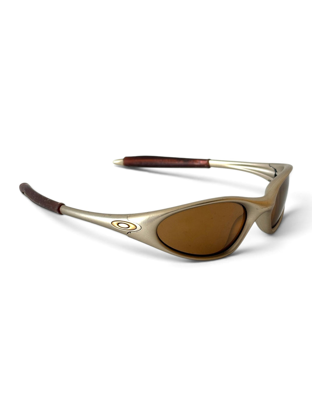 1998 Oakley Minute G2 FMJ Platinum / Gold Iridium Sunglasses