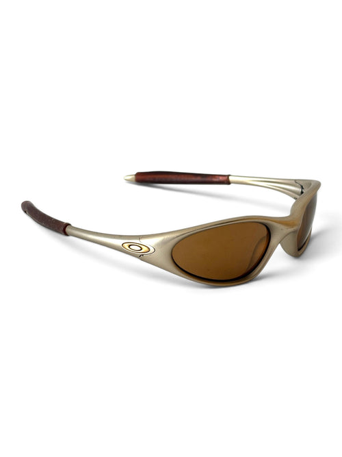 1998 Oakley Minute G2 FMJ Platinum / Gold Iridium Sunglasses