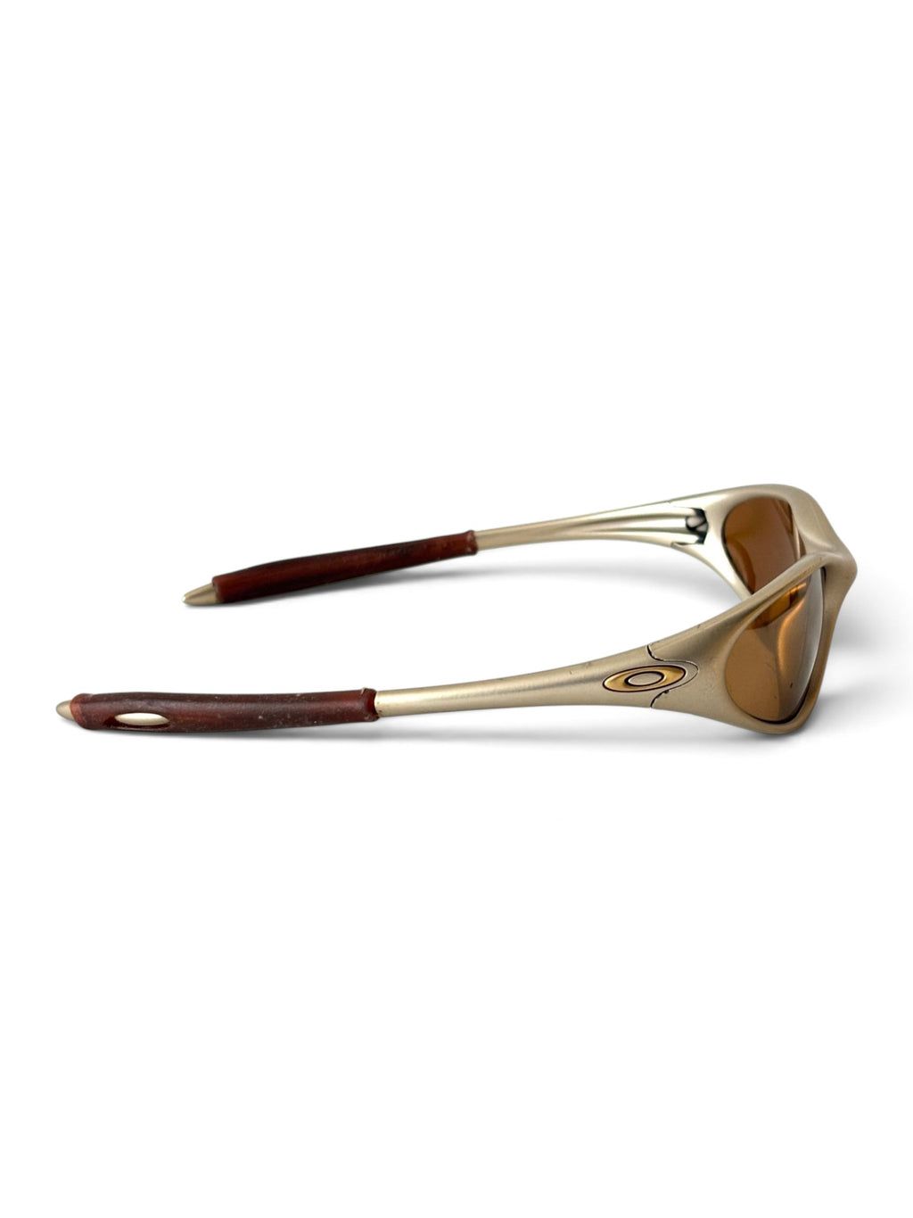 1998 Oakley Minute G2 FMJ Platinum / Gold Iridium Sunglasses - view 3