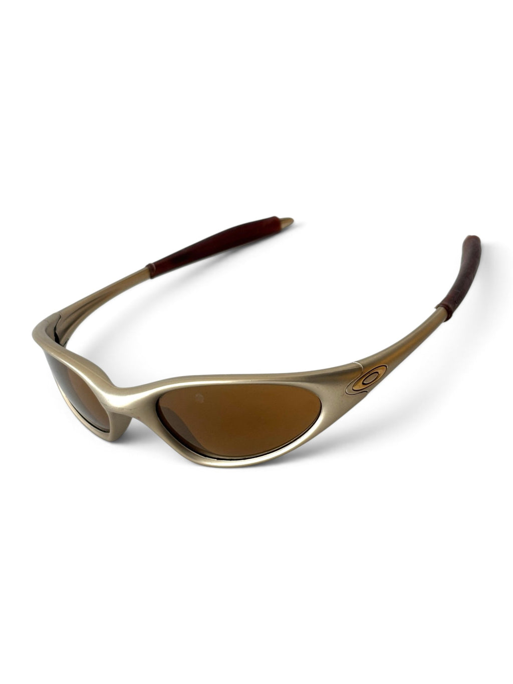 1998 Oakley Minute G2 FMJ Platinum / Gold Iridium Sunglasses - view 6
