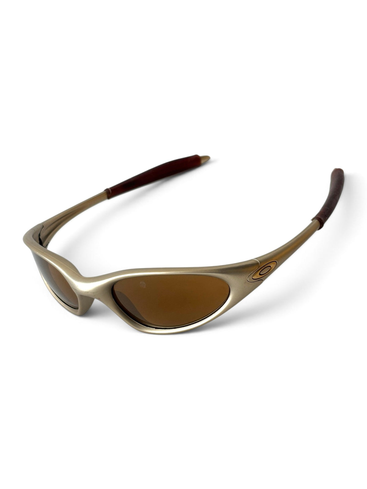 1998 Oakley Minute G2 FMJ Platinum / Gold Iridium Sunglasses - view 6