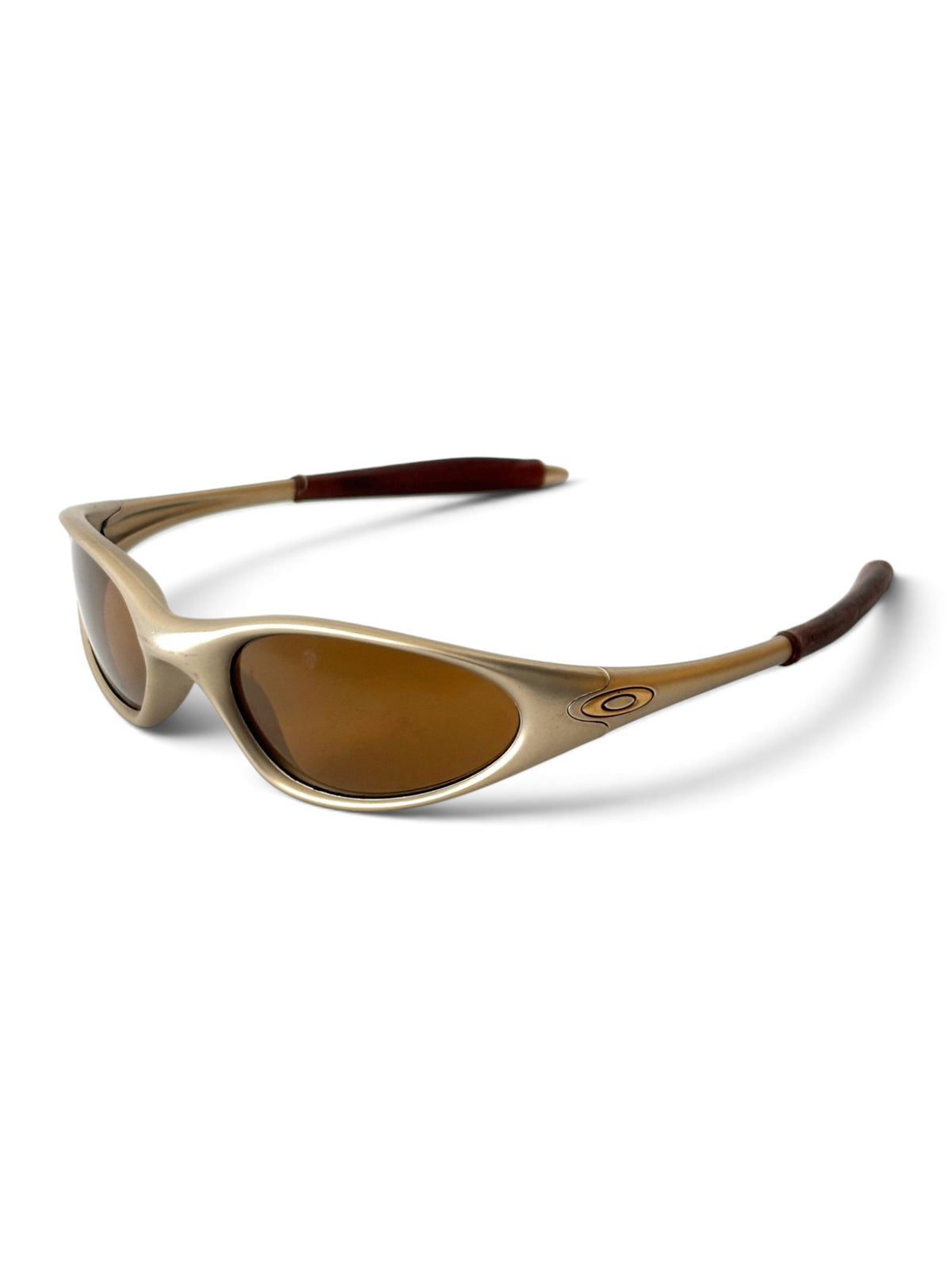 1998 Oakley Minute G2 FMJ Platinum / Gold Iridium Sunglasses - view 4