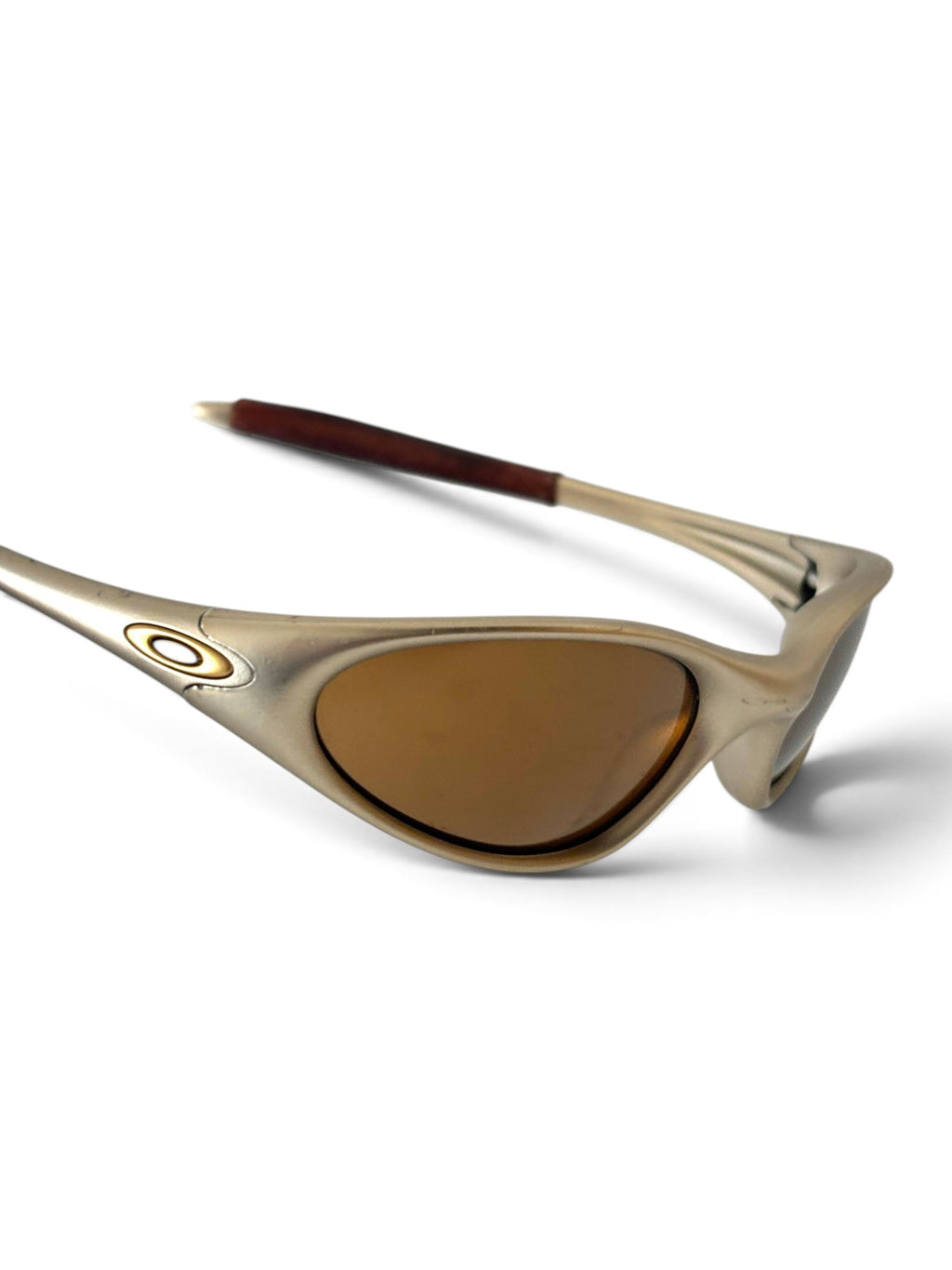 1998 Oakley Minute G2 FMJ Platinum / Gold Iridium Sunglasses - view 8