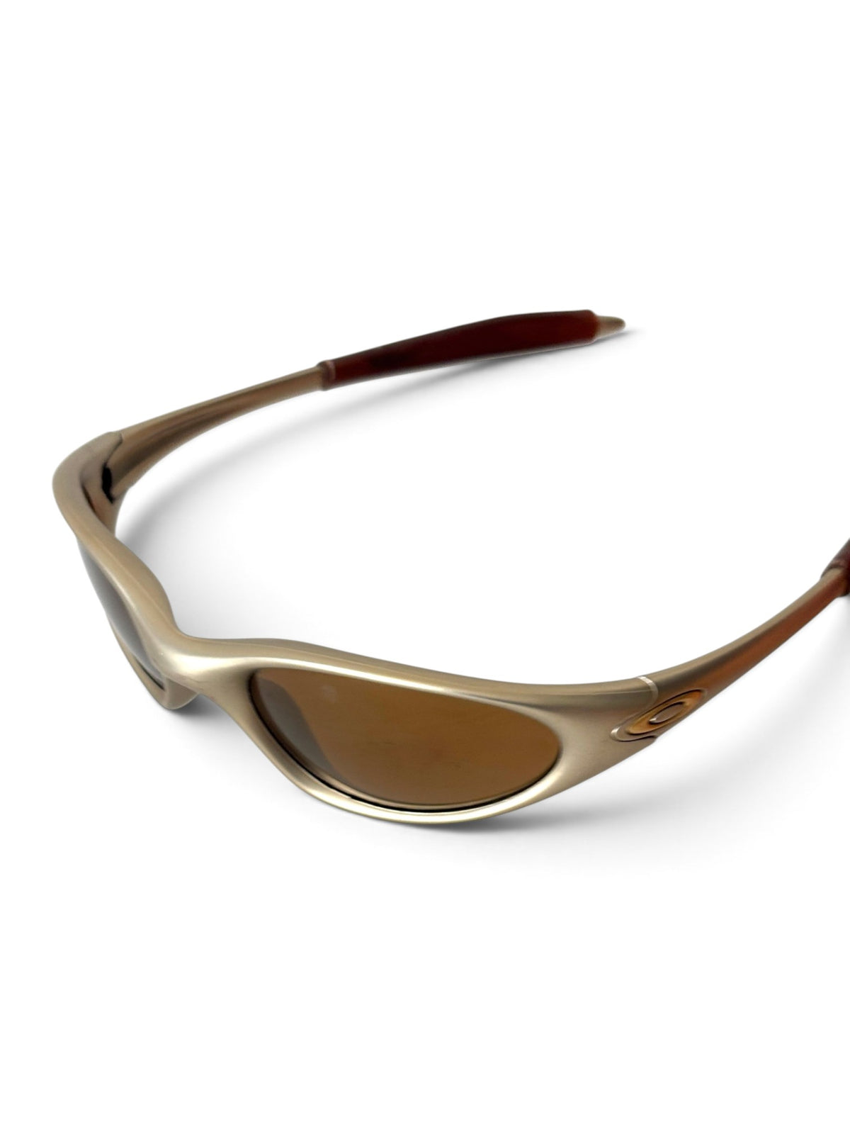 1998 Oakley Minute G2 FMJ Platinum / Gold Iridium Sunglasses - view 9