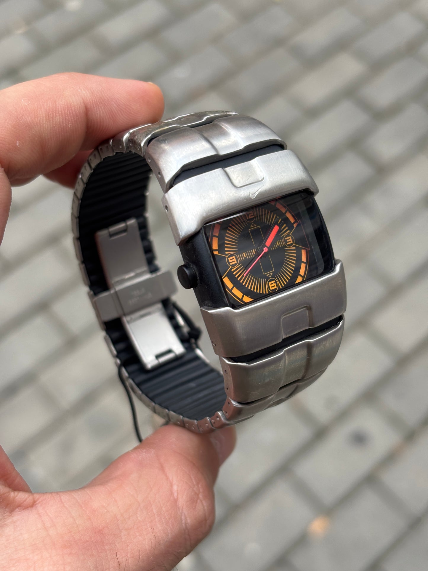 Early 2000's Nike D-Line Stainless Steal Deadstock Watch