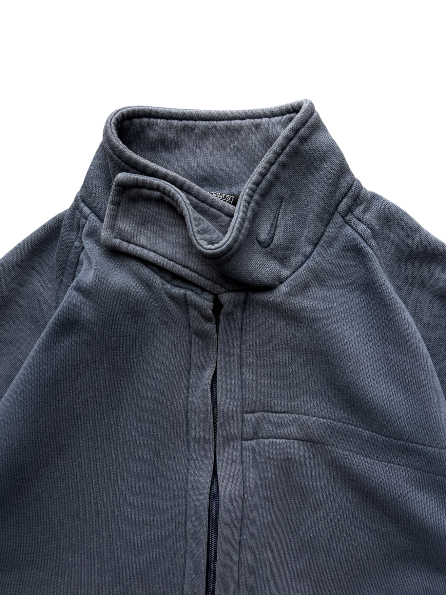 Early 2000's Nike 3/4 Spell Out Zip Up Sweater (M)