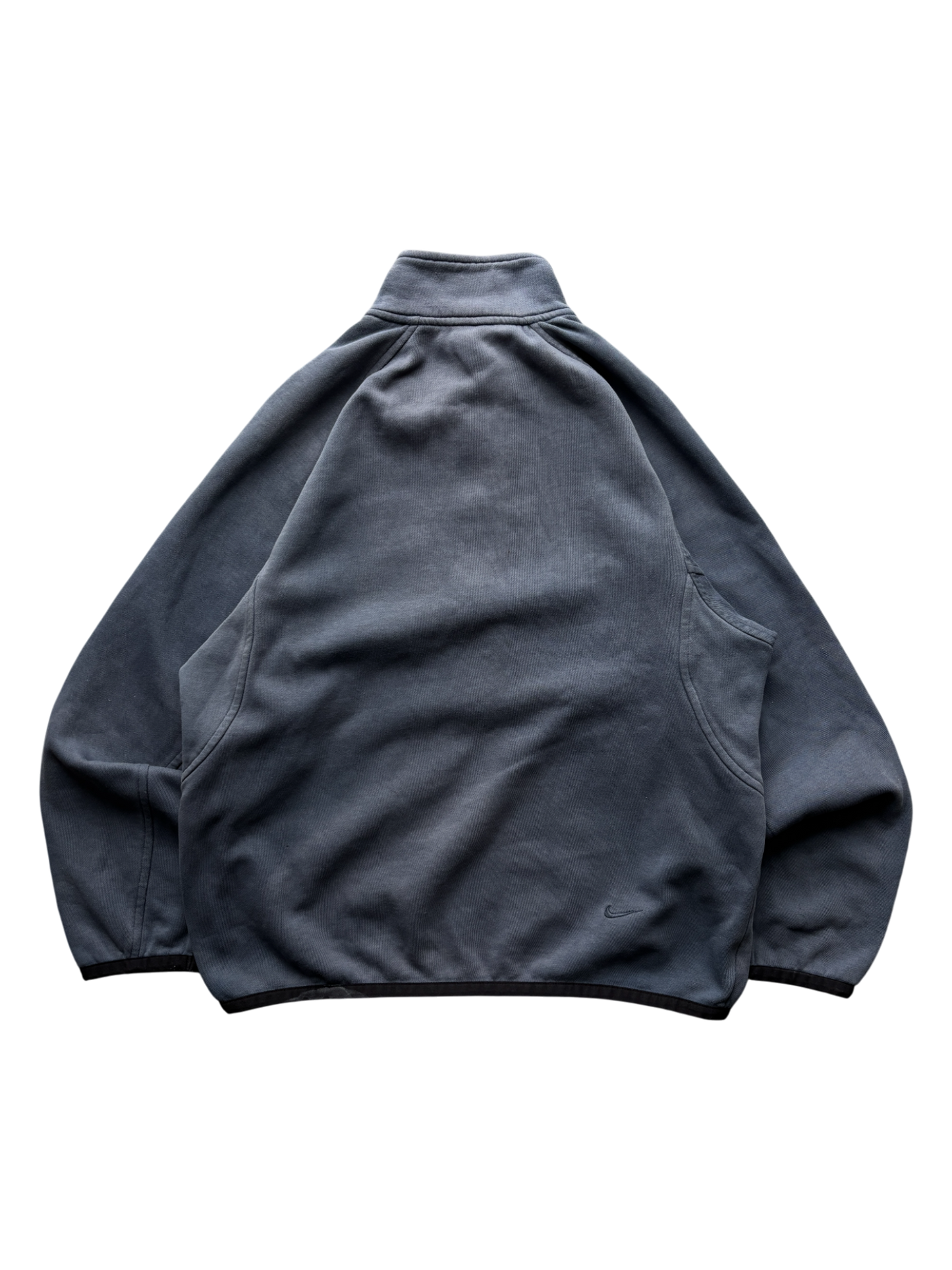 Early 2000's Nike 3/4 Spell Out Zip Up Sweater (M)