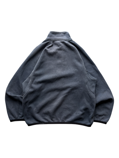 Early 2000's Nike 3/4 Spell Out Zip Up Sweater (M)