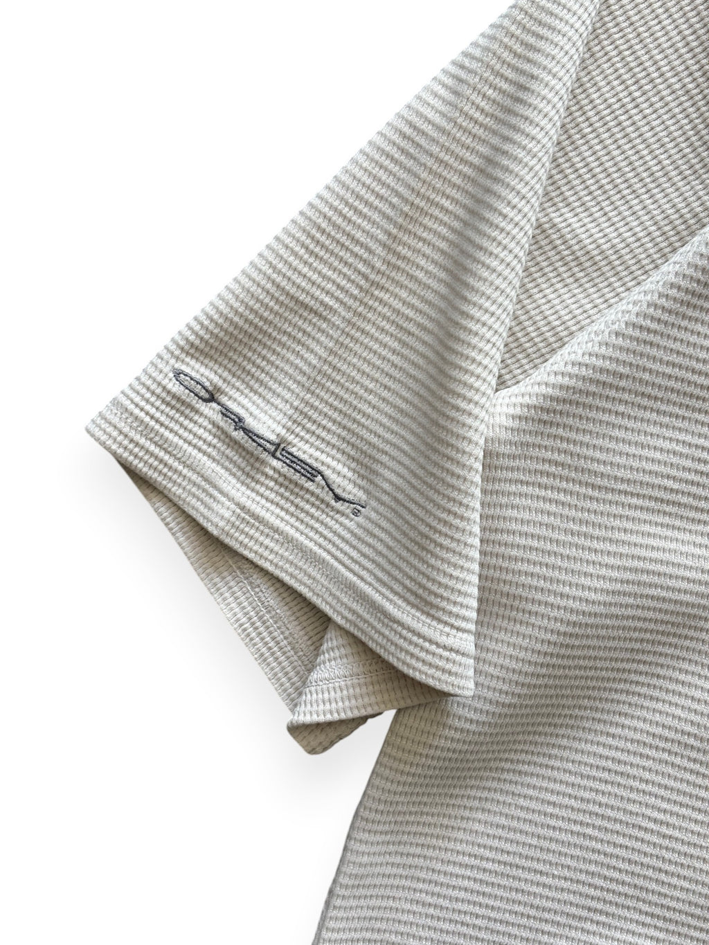 2000's Oakley Software Cream Waffle Polo (XL)