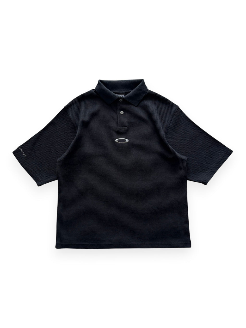 2000's Oakley Software Black Waffle Polo (M)