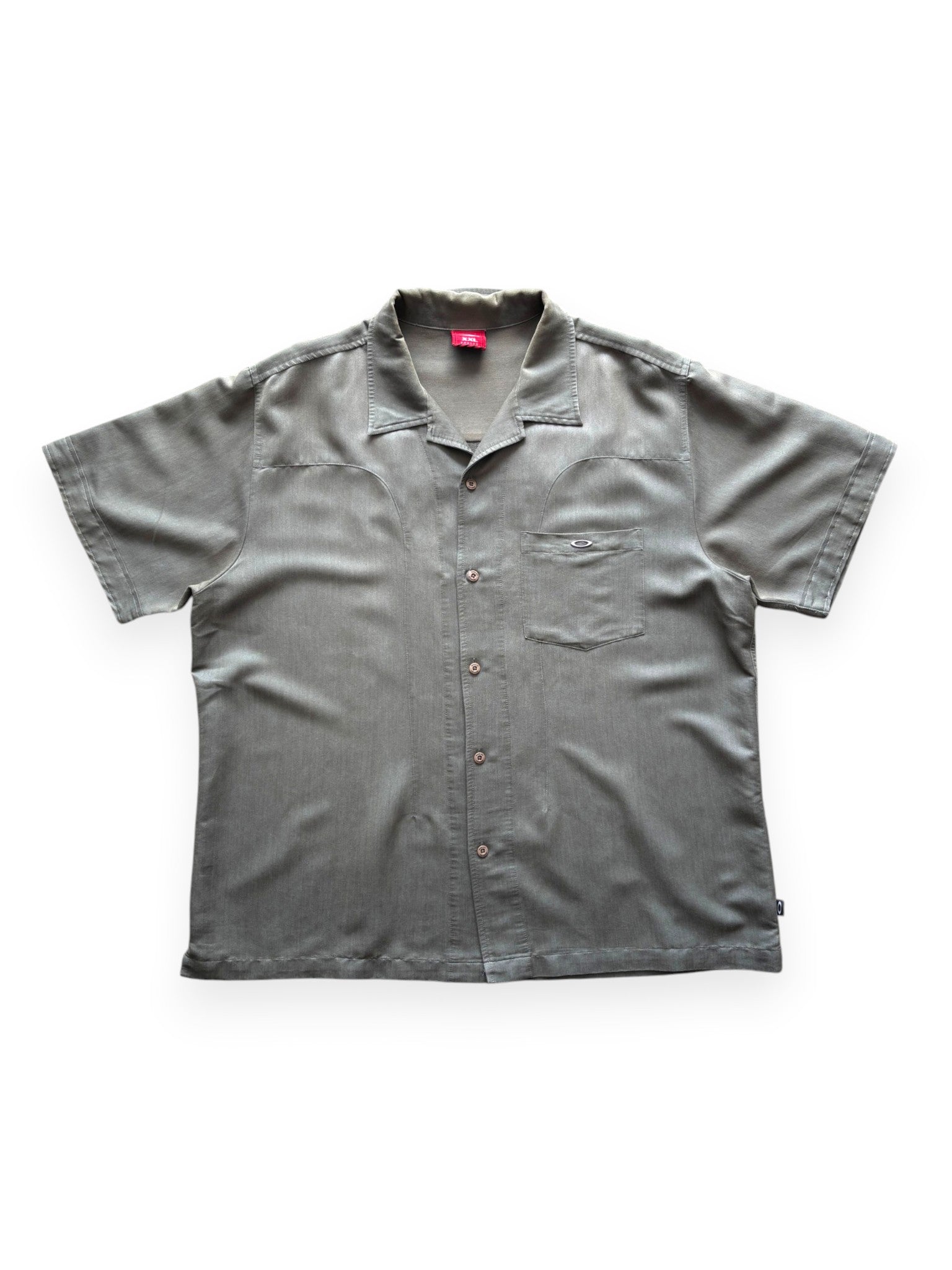 2000's Oakley Metal Icon Sage Grey Metal Icon Shirt (XL)