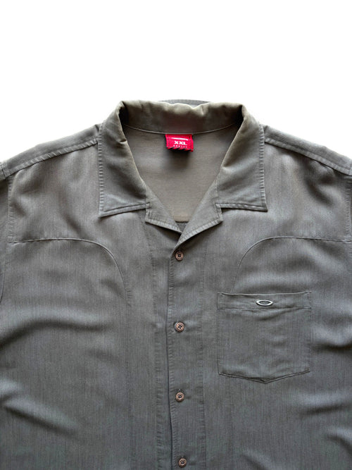2000's Oakley Metal Icon Sage Grey Metal Icon Shirt (XL)