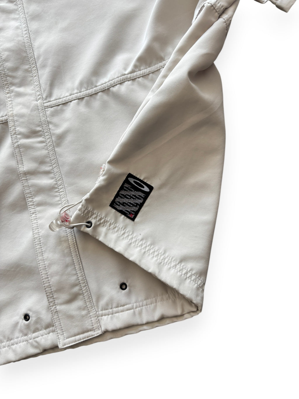 2000's Oakley Software Cream Zip Up Shirt (XXL)