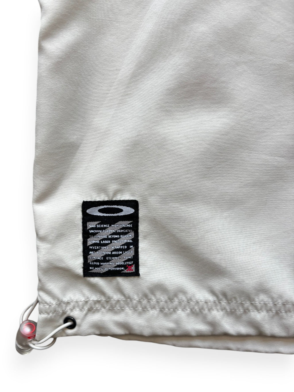 2000's Oakley Software Cream Zip Up Shirt (XXL)