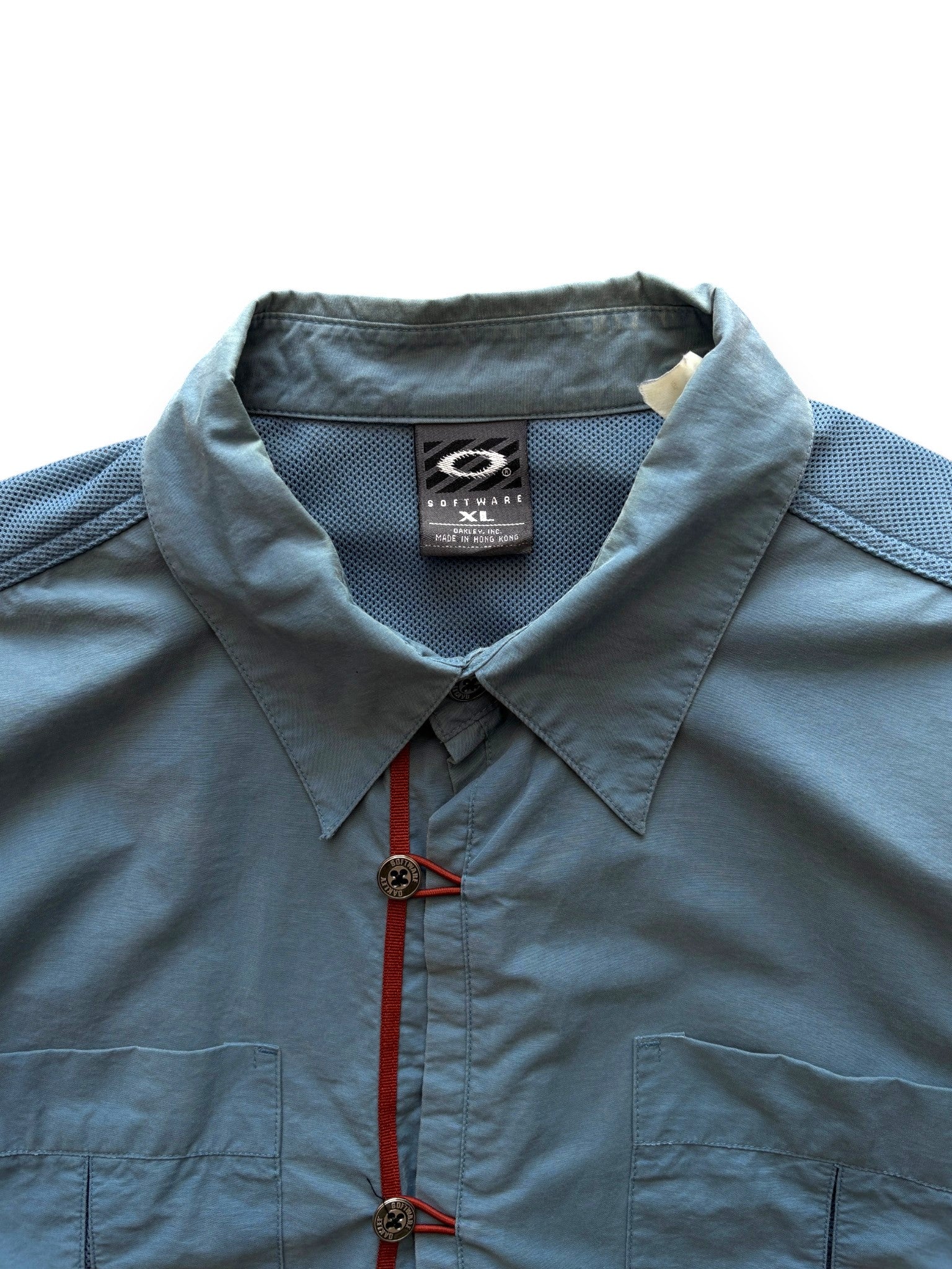90's Oakley Software Blue Long Sleeve Shirt (XL)