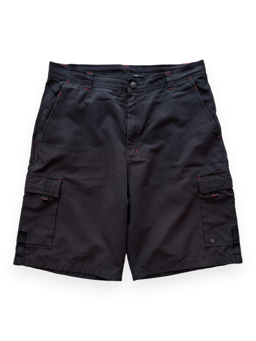 2000's Oakley Software Contrast Stitching Black Shorts (L-XL)