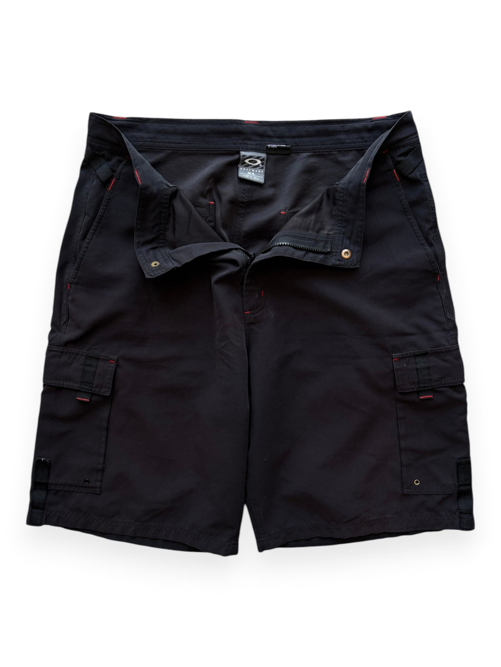 2000's Oakley Software Contrast Stitching Black Shorts (L-XL)