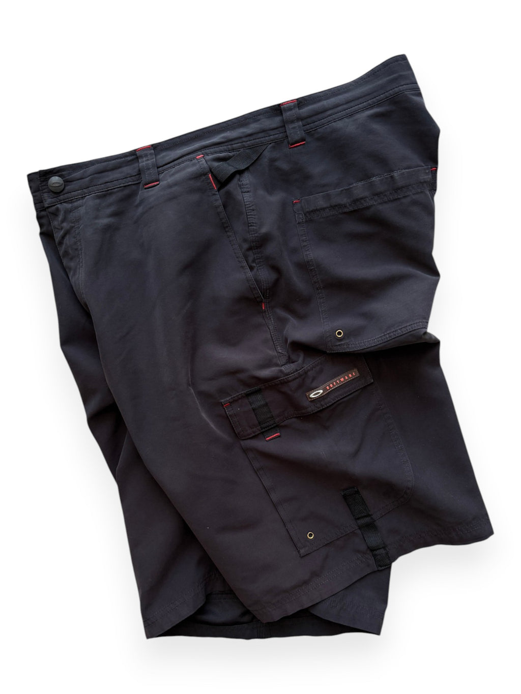 2000's Oakley Software Contrast Stitching Black Shorts (L-XL)